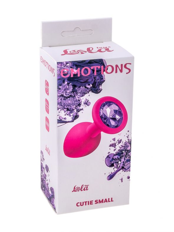 Анальная пробка Emotions Cutie Pink Dark purple crystall 2.7 см