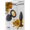 Анальная пробка Emotions Cutie Black Golden crystall 2.7 см