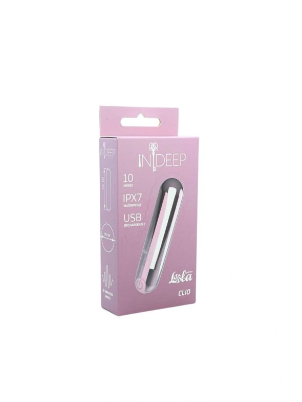 Перезаряжаемая вибропуля Indeep Clio Pink, 10 режимов