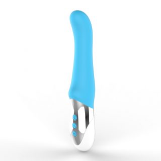 Мощный пульсирующий массажер M&M Pulse Blue, 26 см