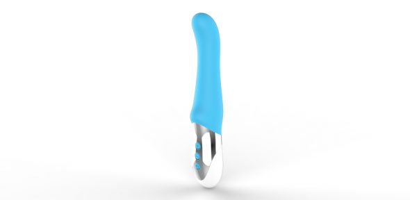 Мощный пульсирующий массажер M&M Pulse Blue, 26 см