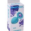 Анальная пробка Emotions Cutie Turquoise Light purple crystal 3,5 см